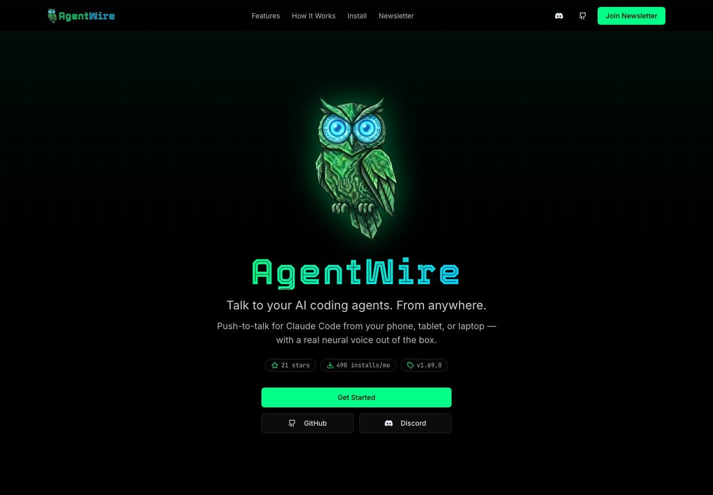 AgentWire’s public introduction to its voice and agent workspace